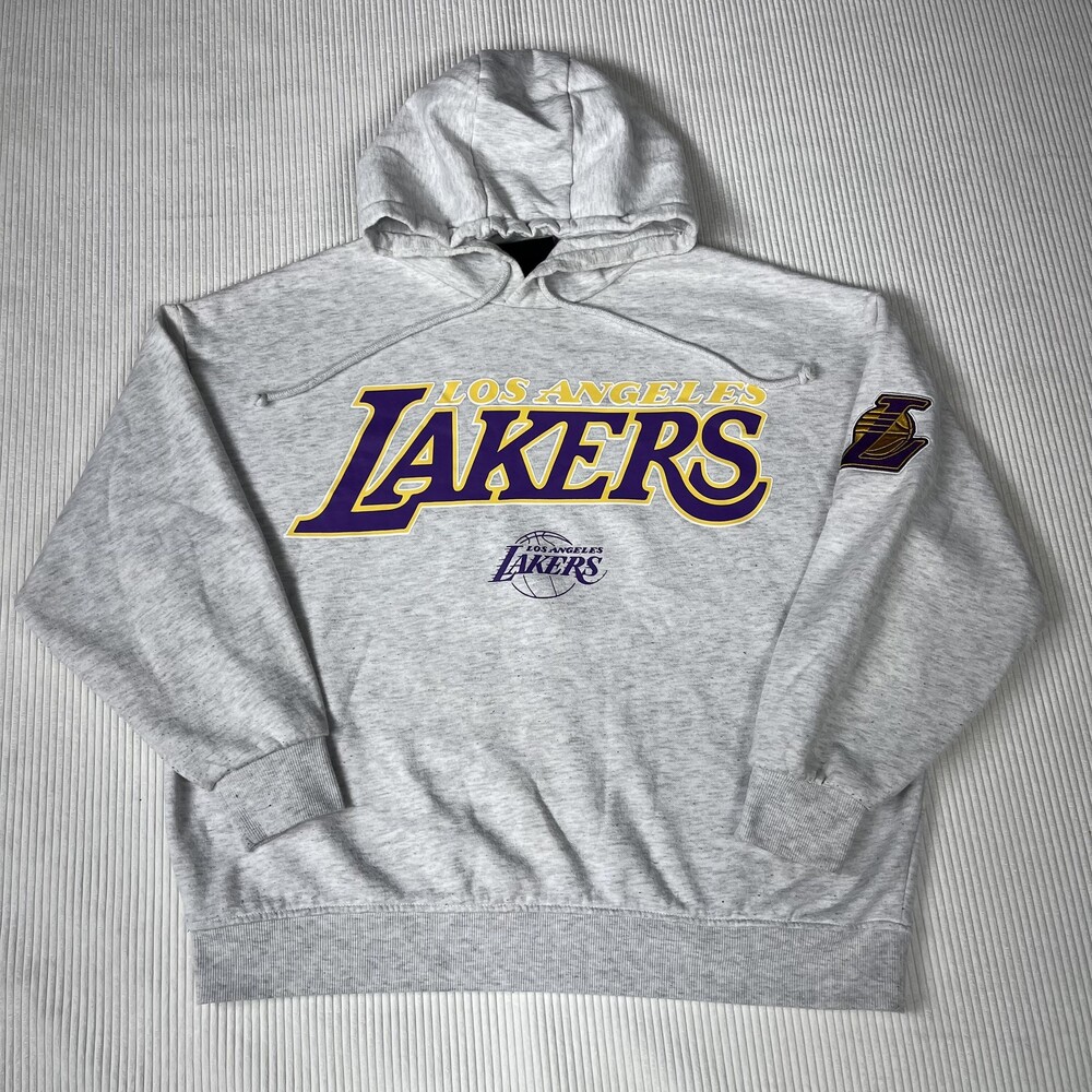 Los Angeles Lakers Sweatshirt Boys Small Gray NBA Basketball NBA Pullover Hoodie